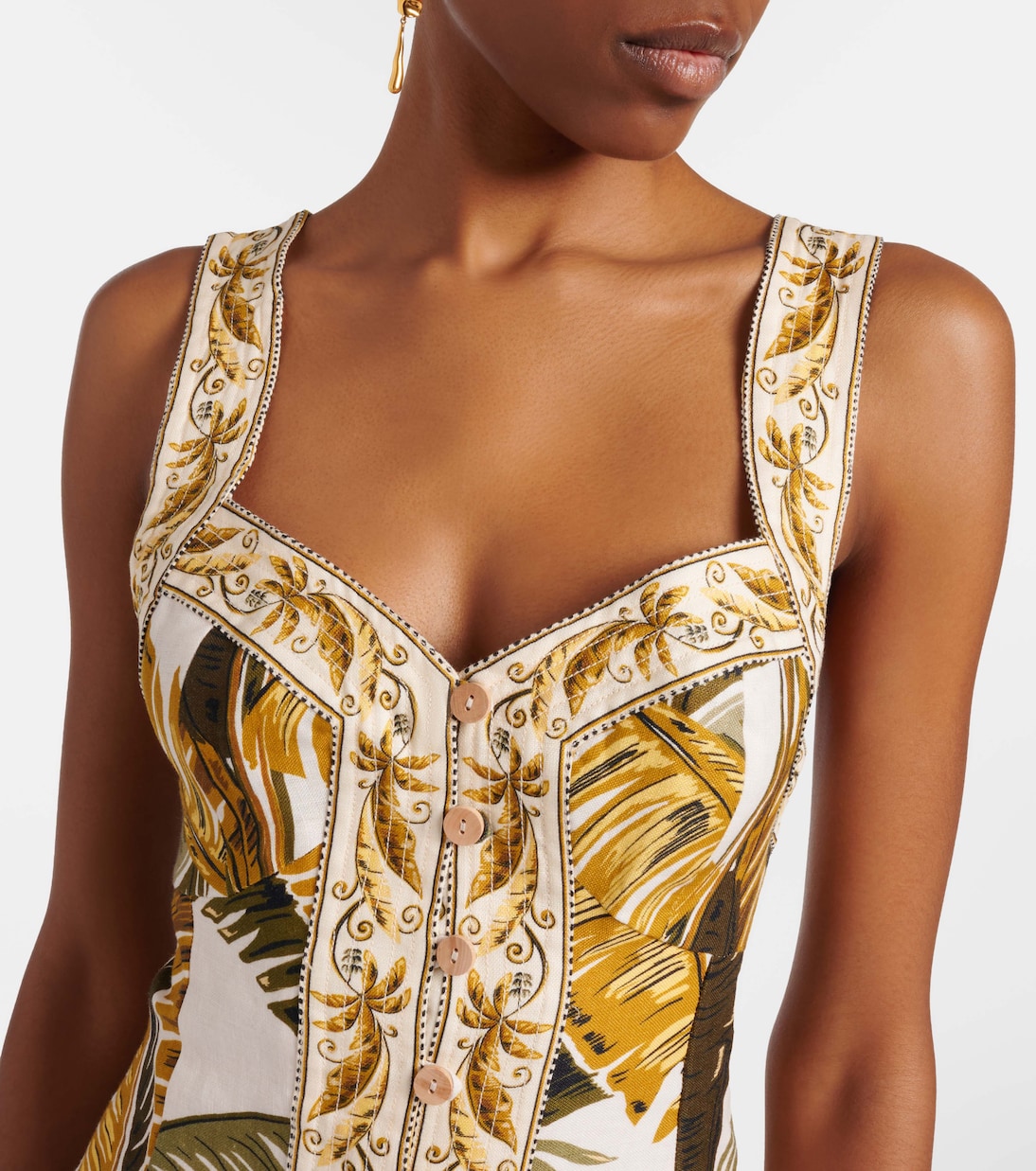 Printed linen shirt dress | Farm Rio