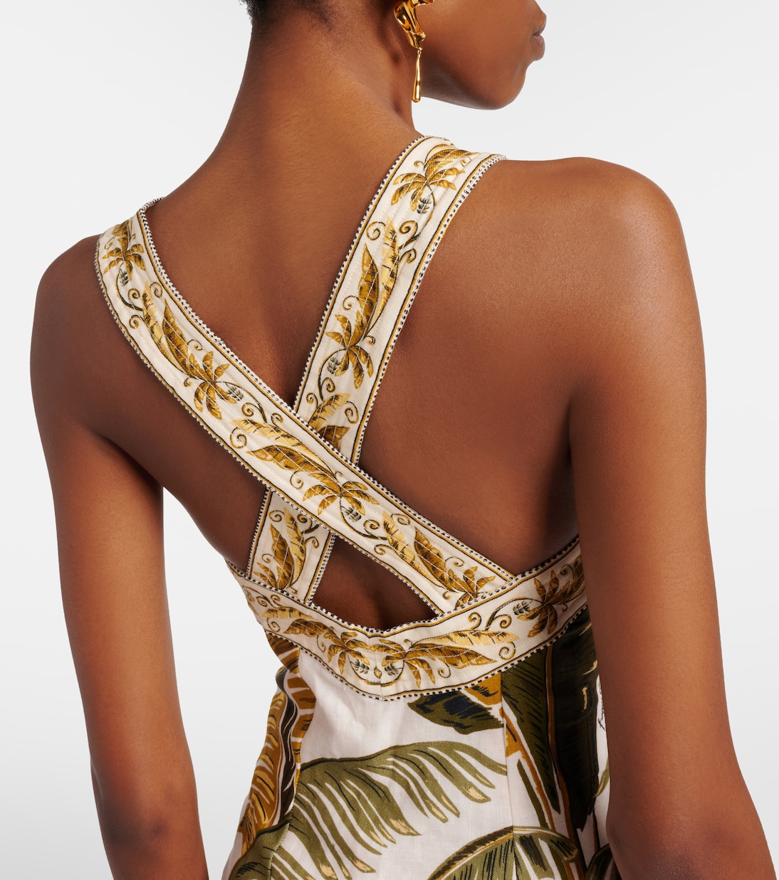 Printed linen shirt dress | Farm Rio