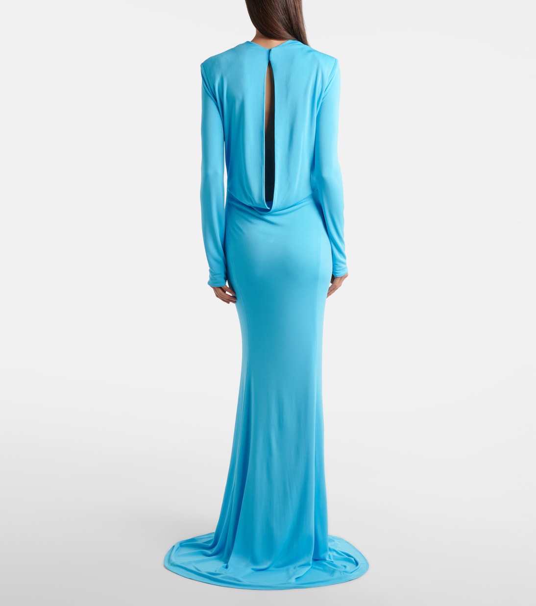 Open-back crêpe jersey gown | Tom Ford