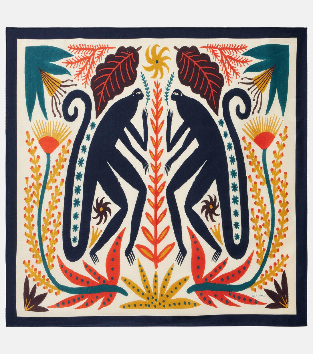 Printed silk twill scarf | Etro