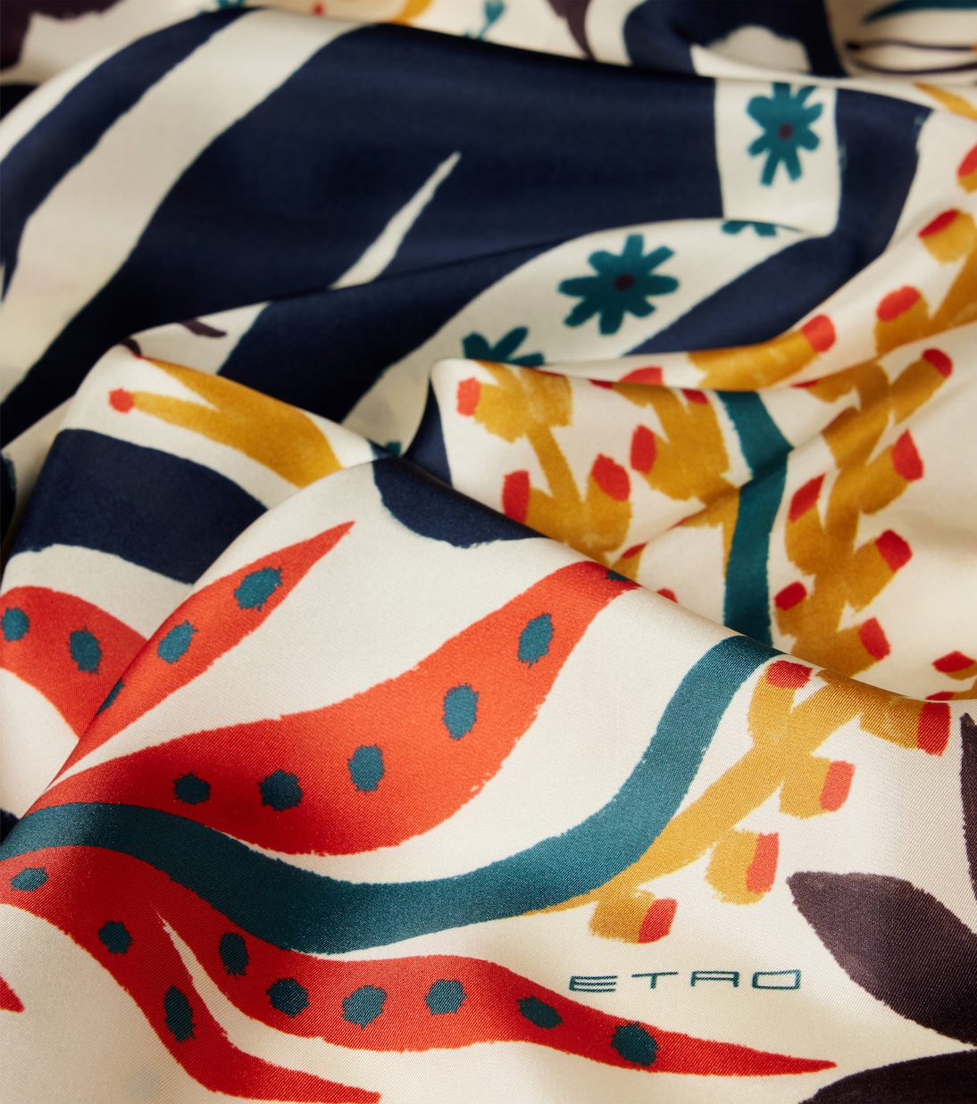 Printed silk twill scarf | Etro