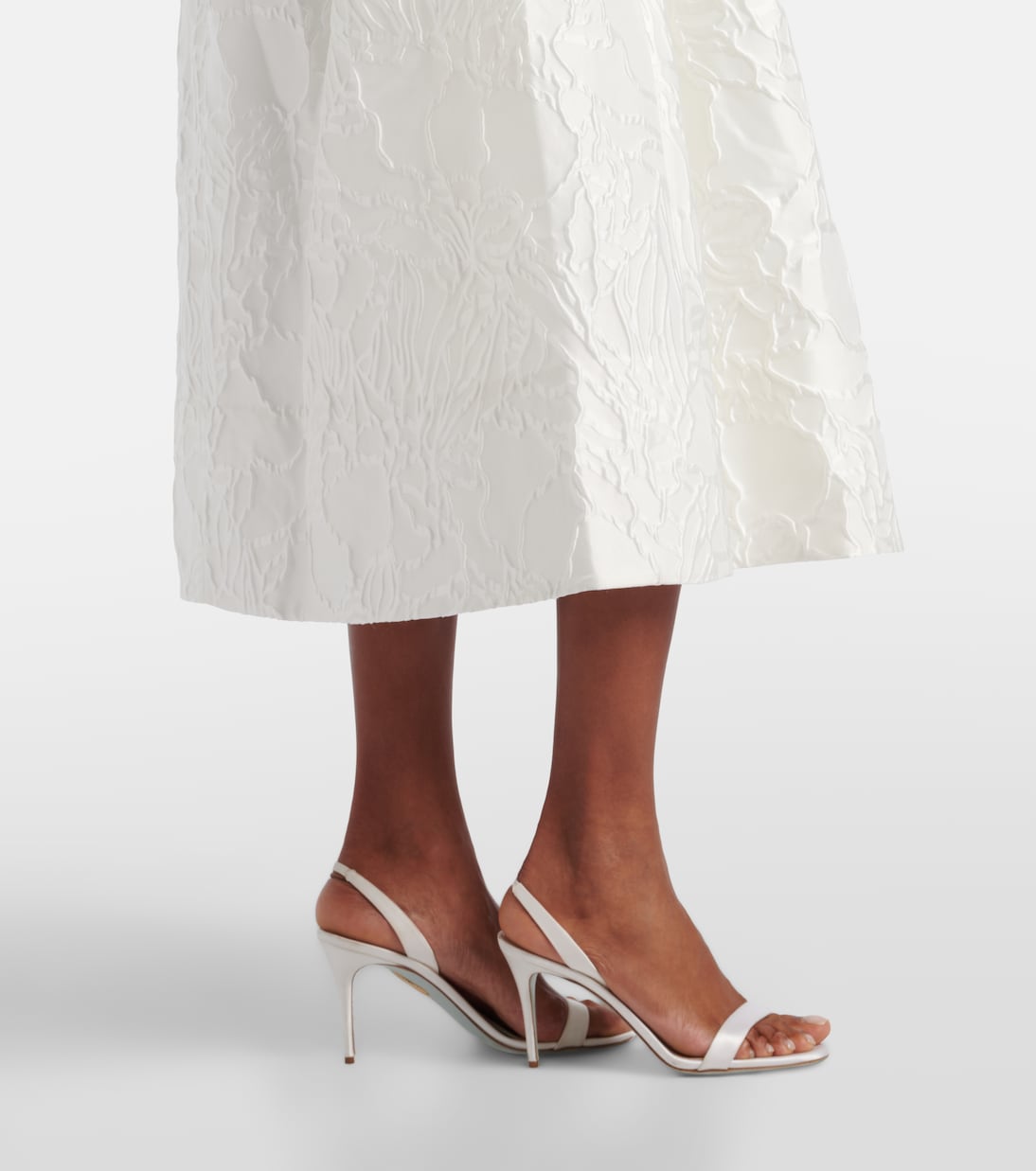 Bridal Winslet jacquard midi dress | Rebecca Vallance