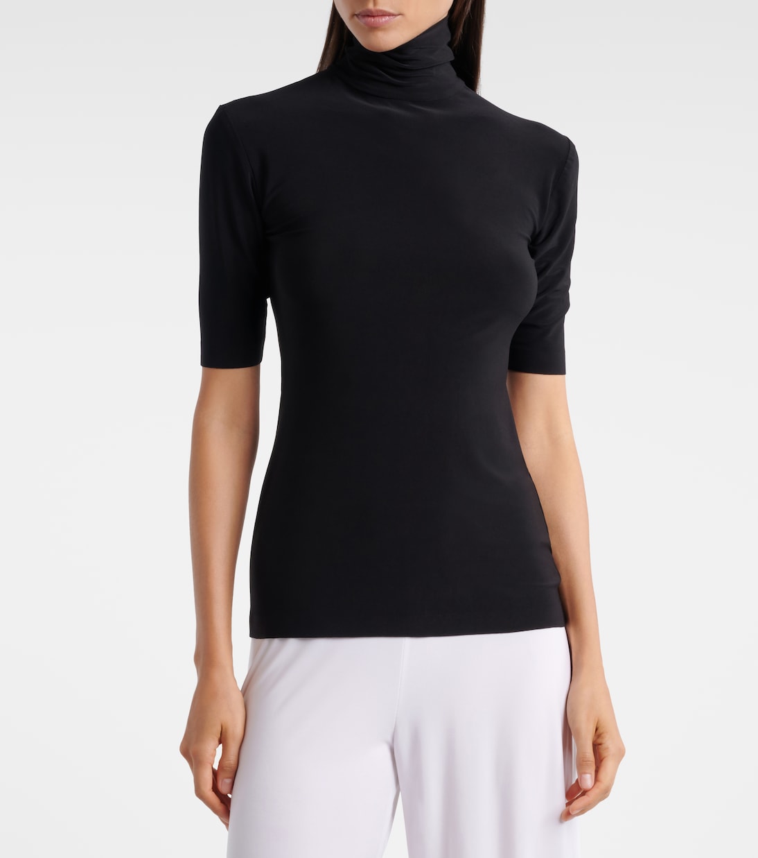 Jersey turtleneck top | Norma Kamali