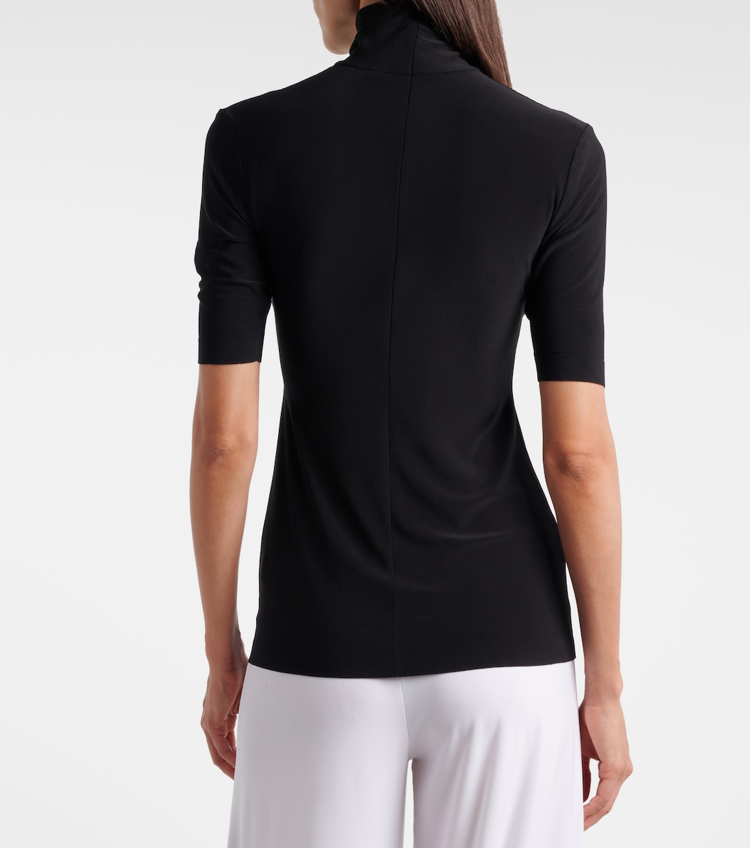 Jersey turtleneck top | Norma Kamali