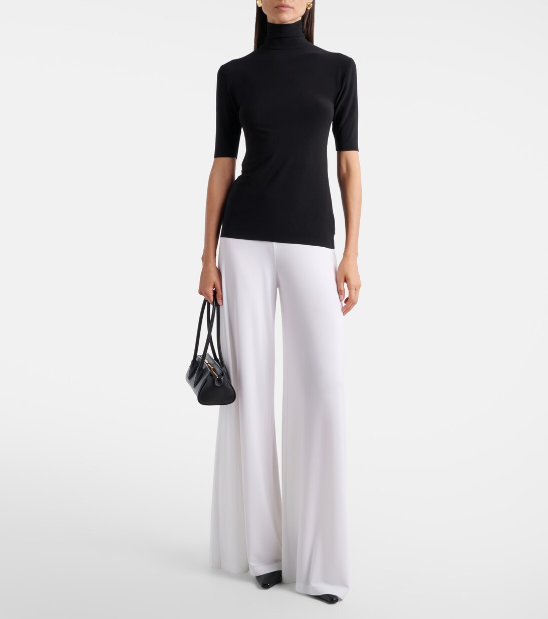 Jersey turtleneck top | Norma Kamali