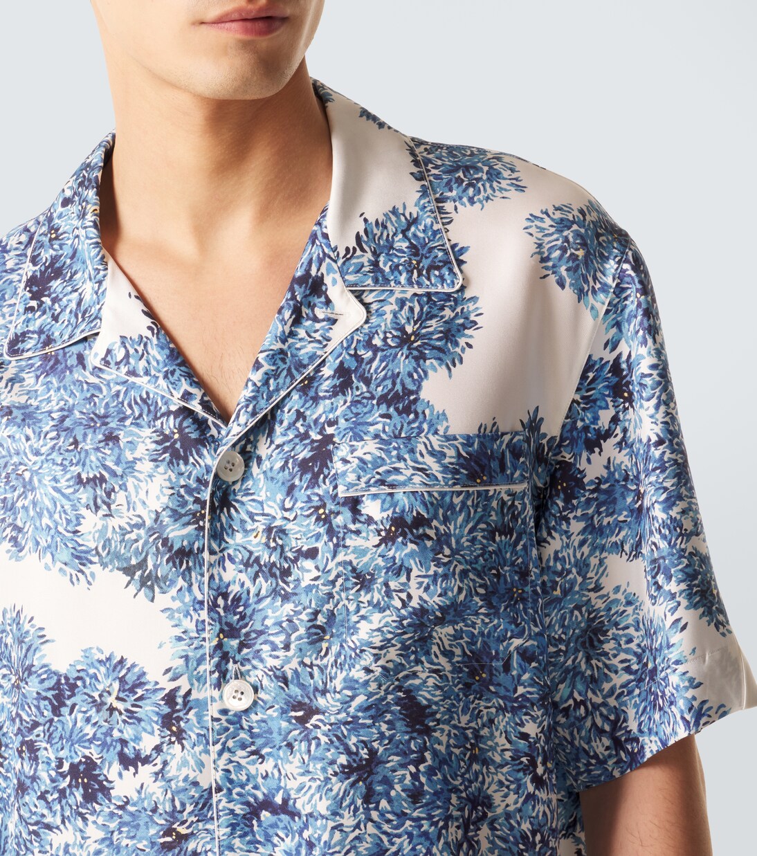 Couture Seam silk twill bowling shirt | Givenchy