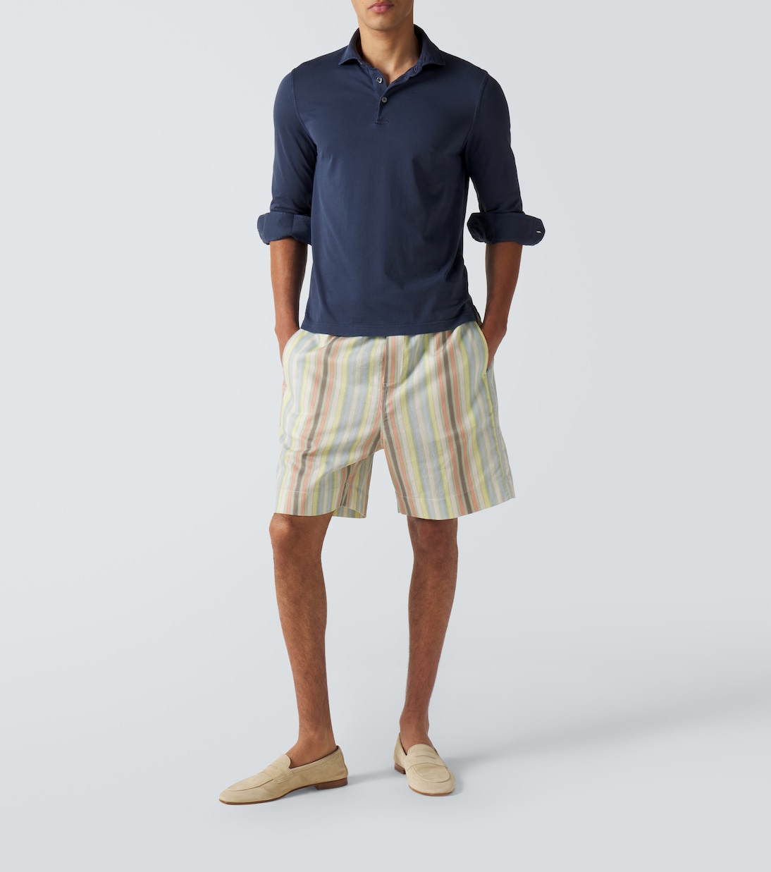 Cotton piqué polo shirt | Fedeli