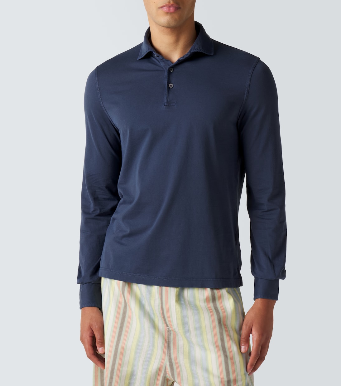Cotton piqué polo shirt | Fedeli