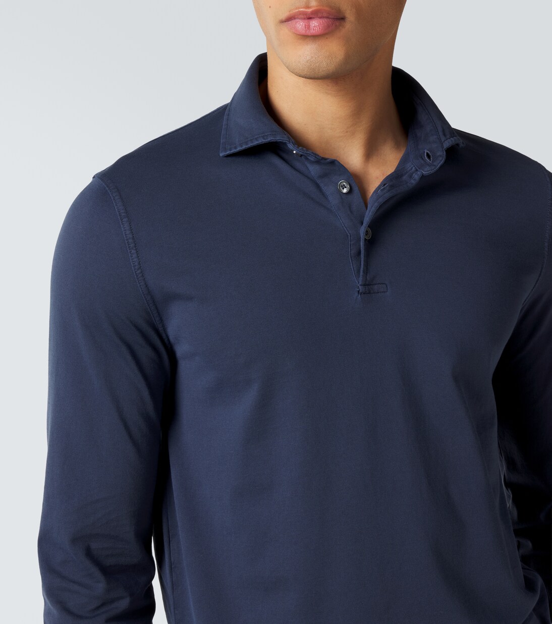 Cotton piqué polo shirt | Fedeli