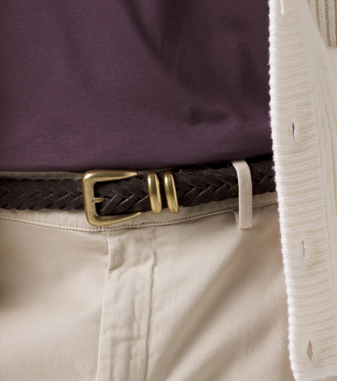 Braided suede belt | Eleventy