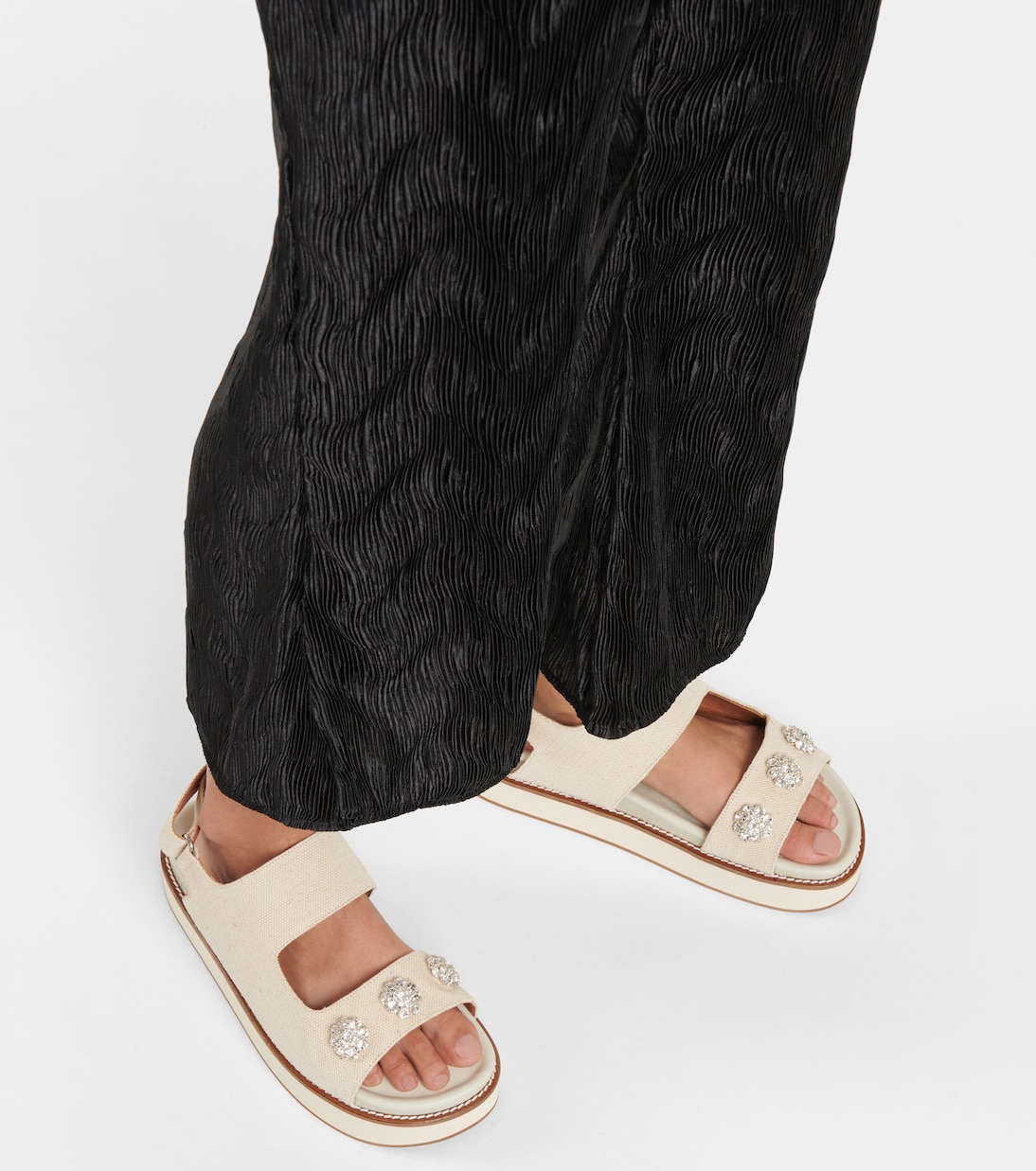 Verzierte Plateausandalen | Ganni