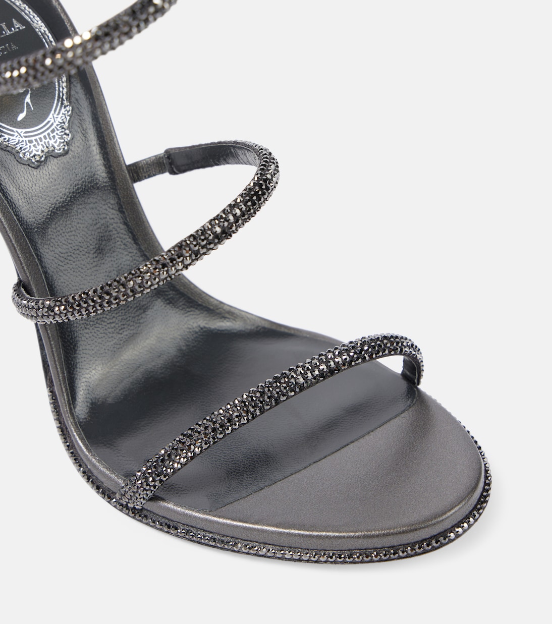 Verzierte Sandalen Cleo aus Leder | Rene Caovilla