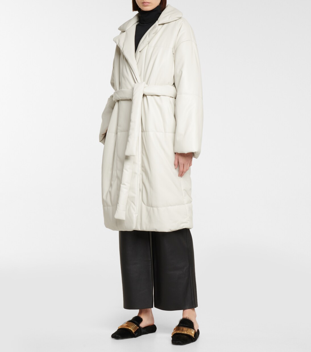 Slippers Quad Coil in pelliccia | Proenza Schouler