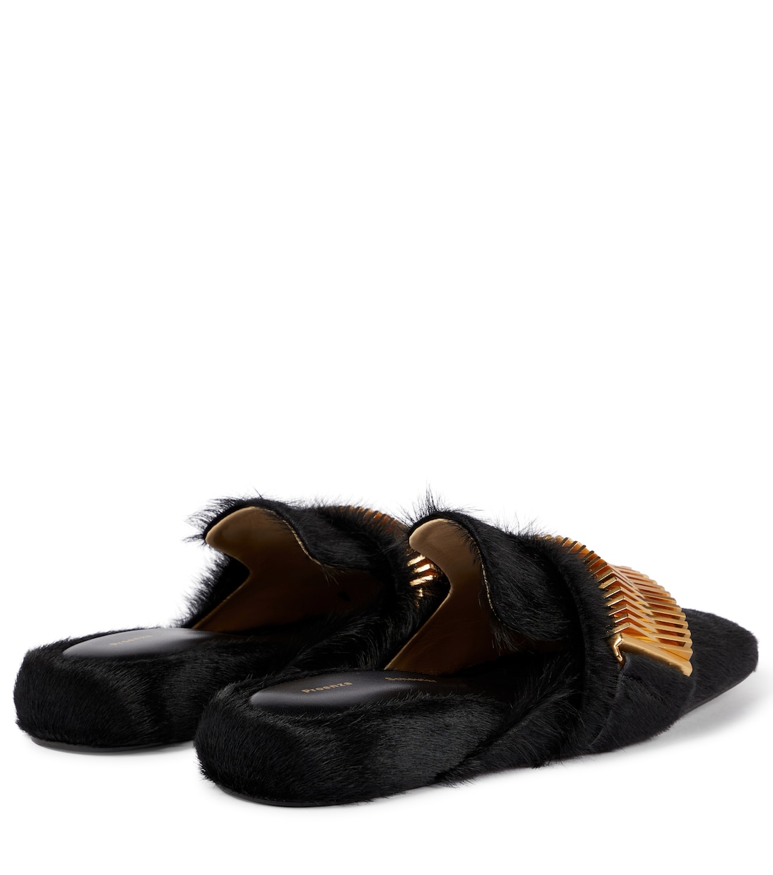 Slippers Quad Coil in pelliccia | Proenza Schouler