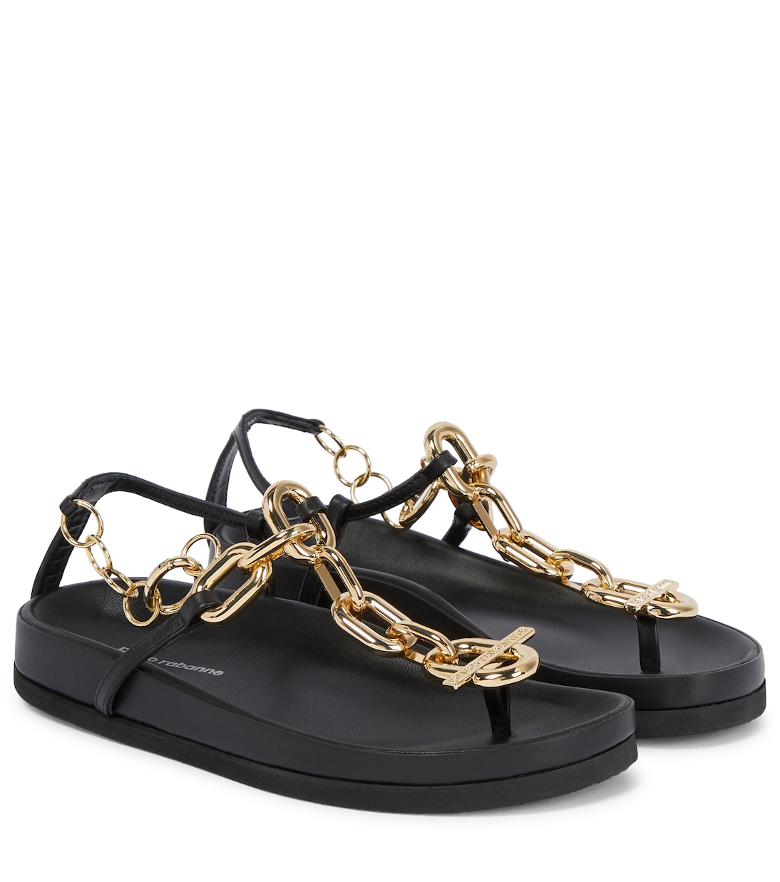 Sandalen XL Link aus Leder | Rabanne