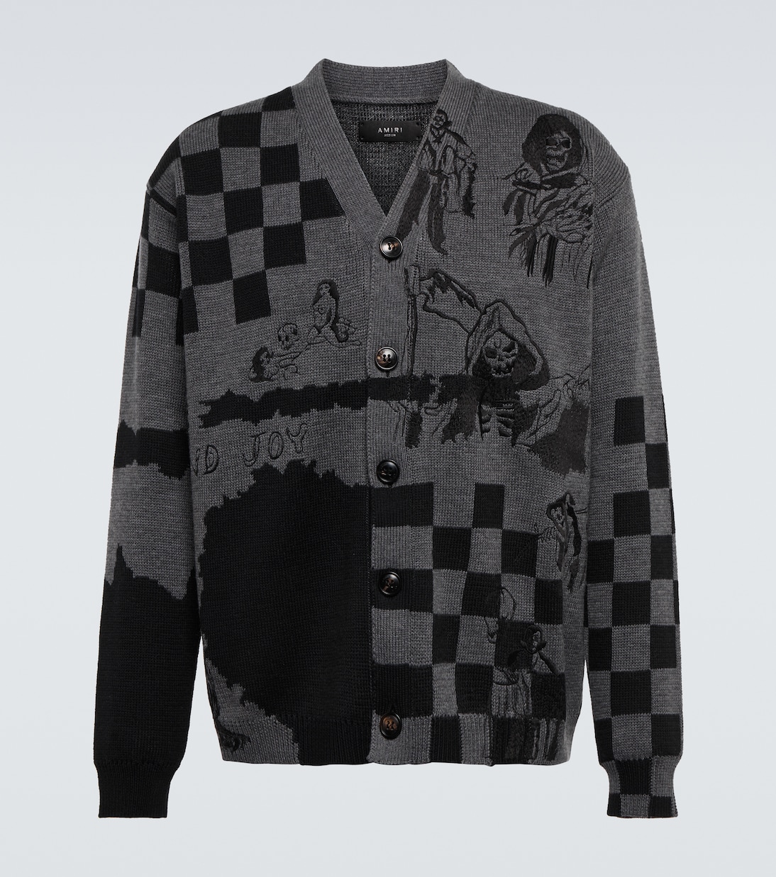 x Wes Lang Sketch wool cardigan | Amiri