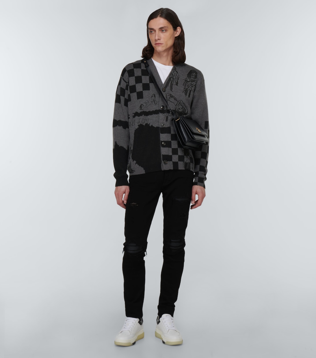 x Wes Lang Sketch wool cardigan | Amiri