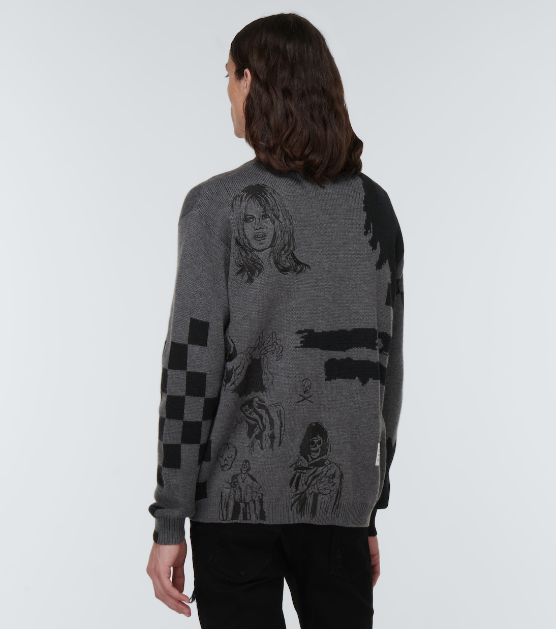 x Wes Lang Sketch wool cardigan | Amiri