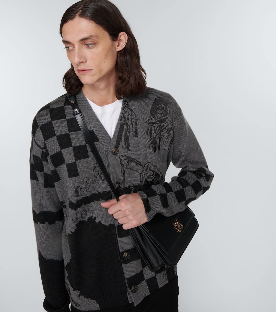 x Wes Lang Sketch wool cardigan | Amiri