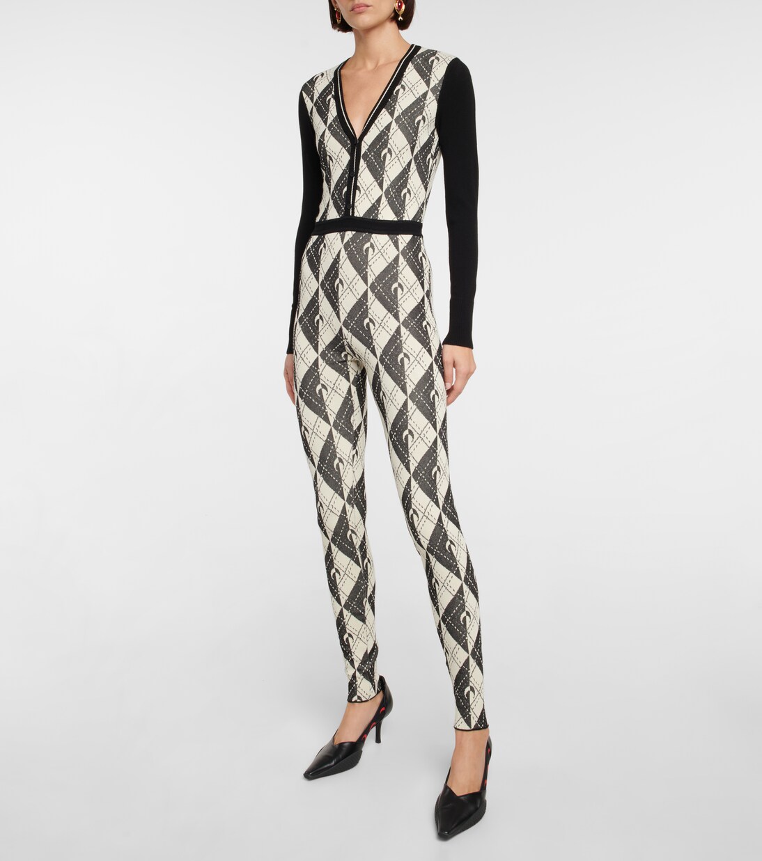 Royal Moon Carreaux knit jumpsuit | Marine Serre