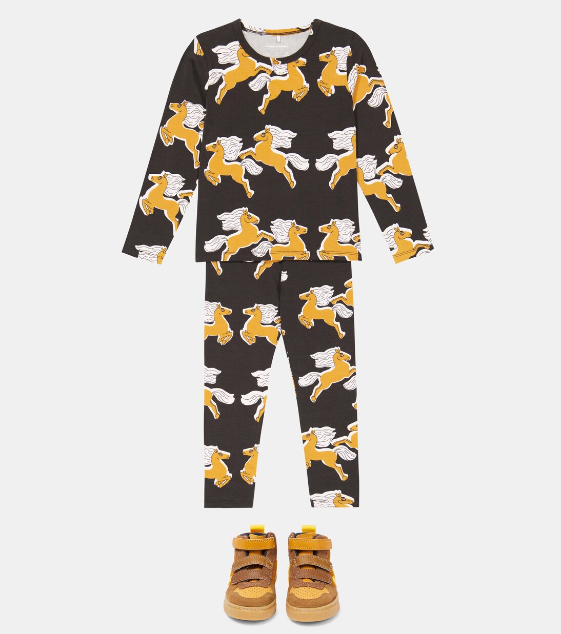 Printed cotton-blend top | Mini Rodini