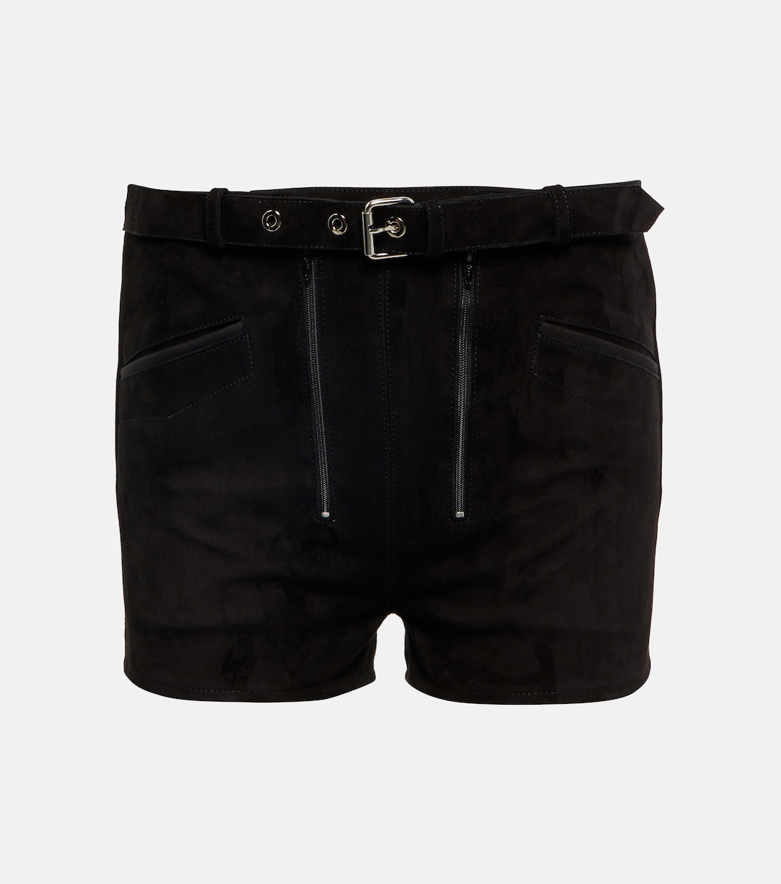 Low-Rise Shorts aus Veloursleder | Dodo Bar Or