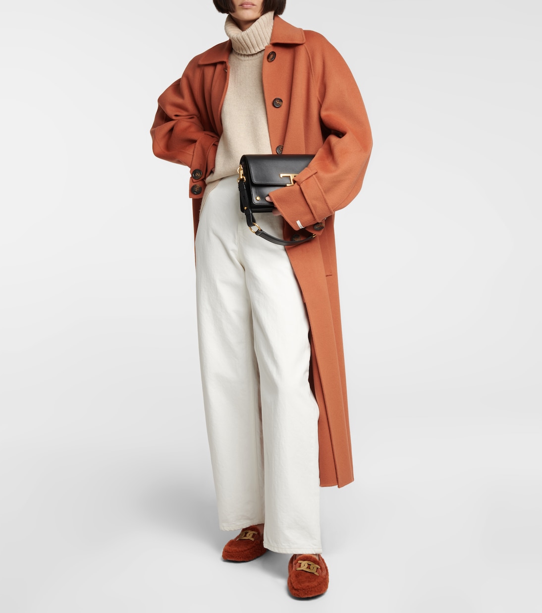 Embellished shearling loafers | Tod's