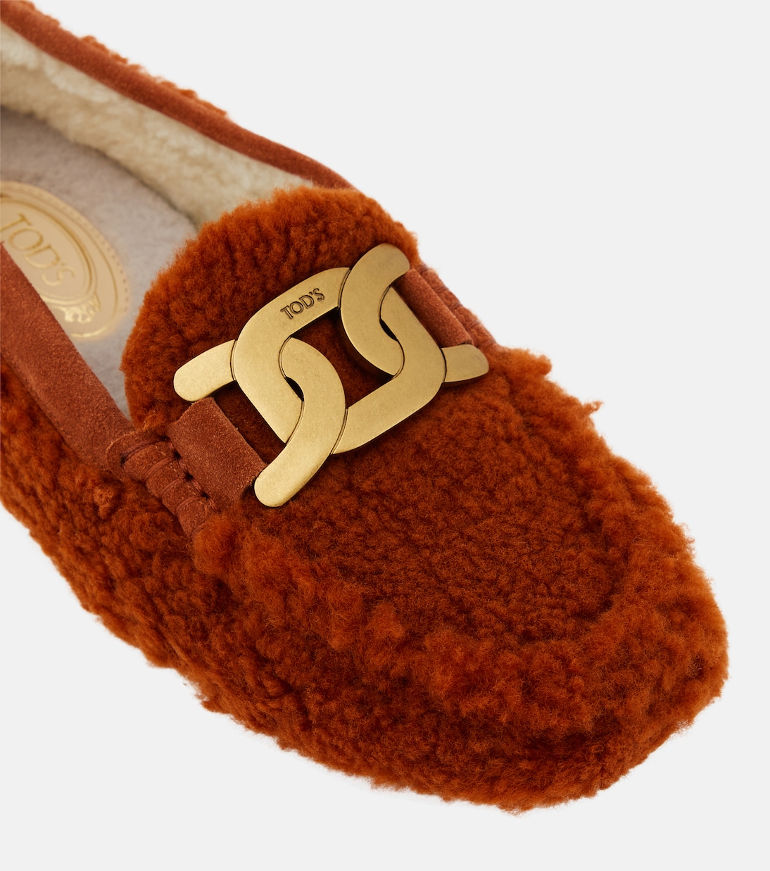 Embellished shearling loafers | Tod's