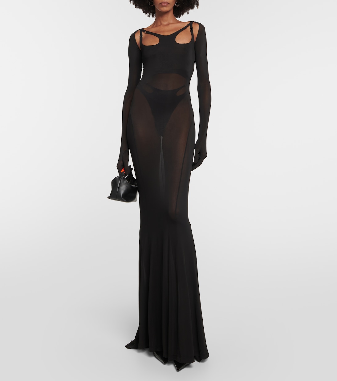 Abito lungo con guanti | Dion Lee