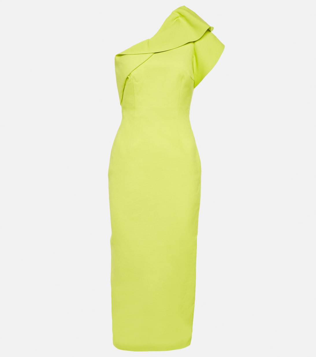 Abito midi monospalla in misto lana | Roland Mouret
