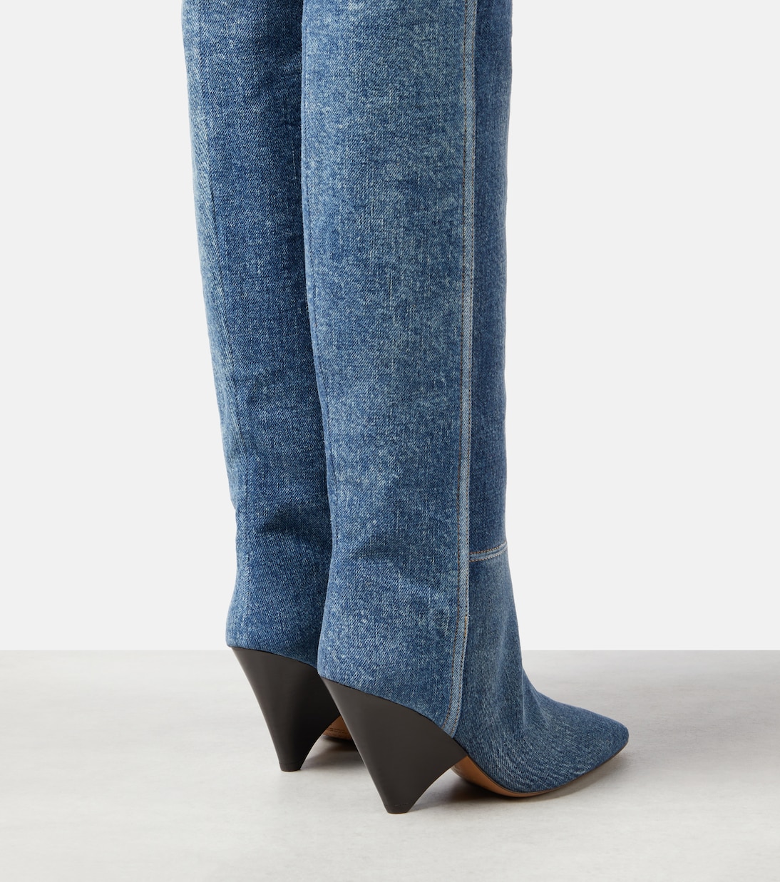Lakita denim knee-high boots | Isabel Marant