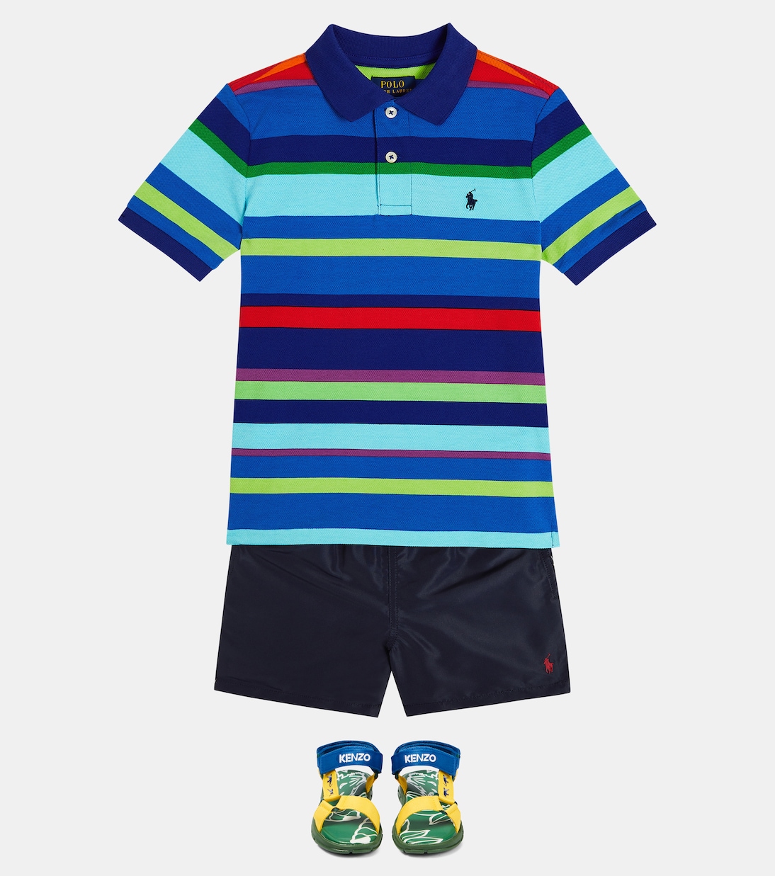 Striped cotton polo shirt | Polo Ralph Lauren Kids