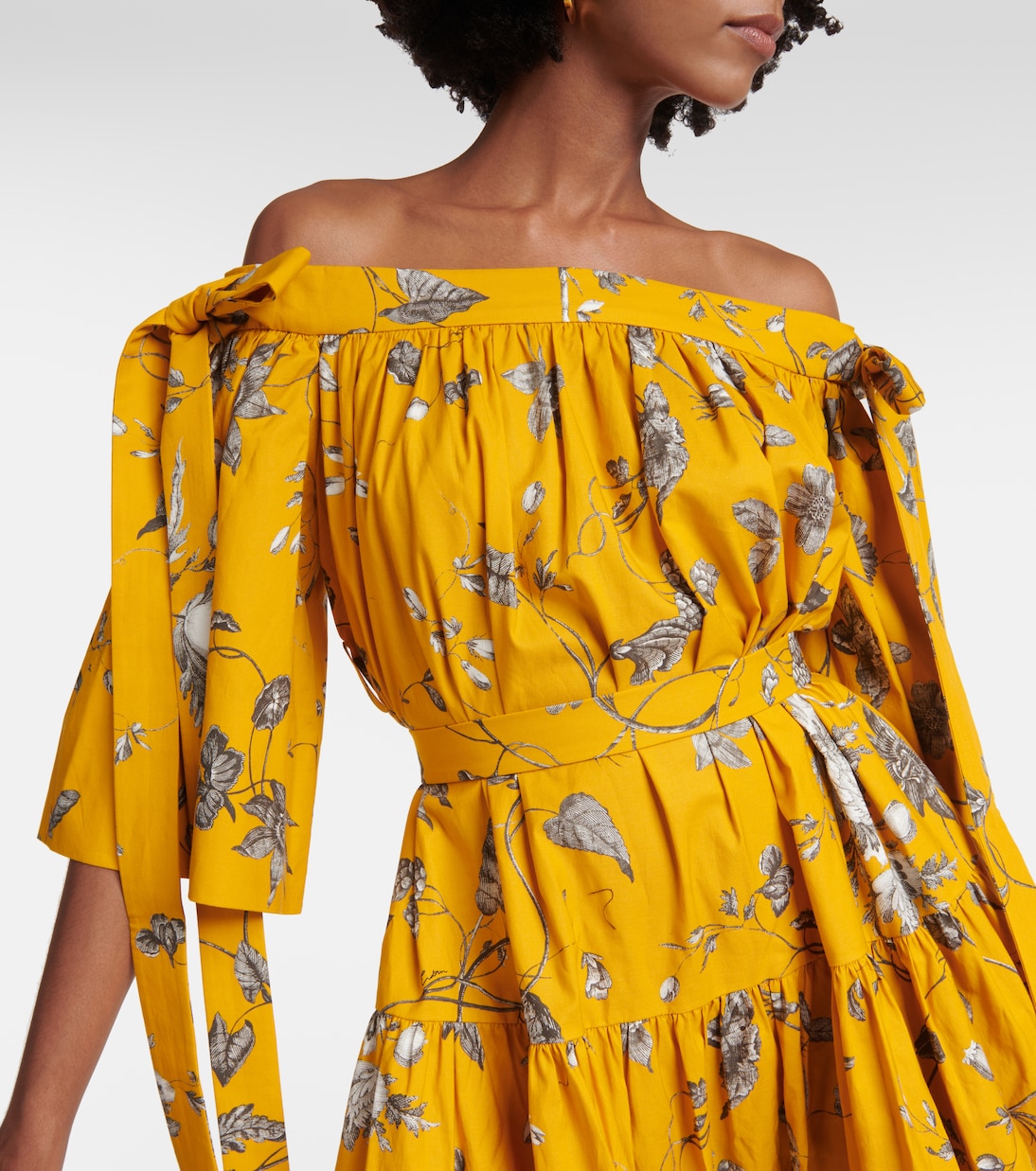 Bedrucktes Maxikleid aus Baumwolle | Erdem