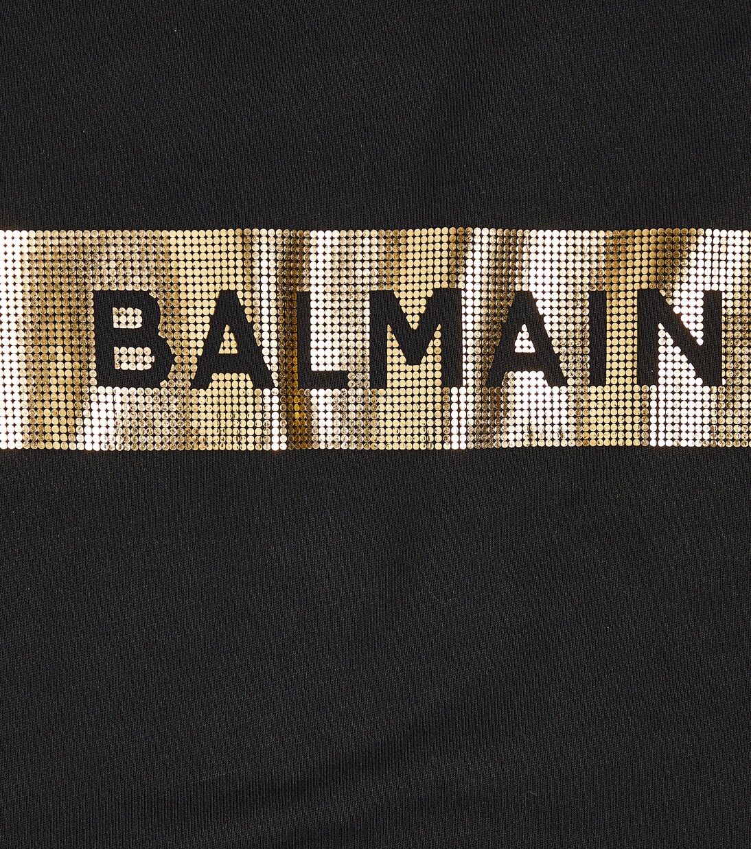 Logo embellished cotton sweatshirt | Balmain Kids