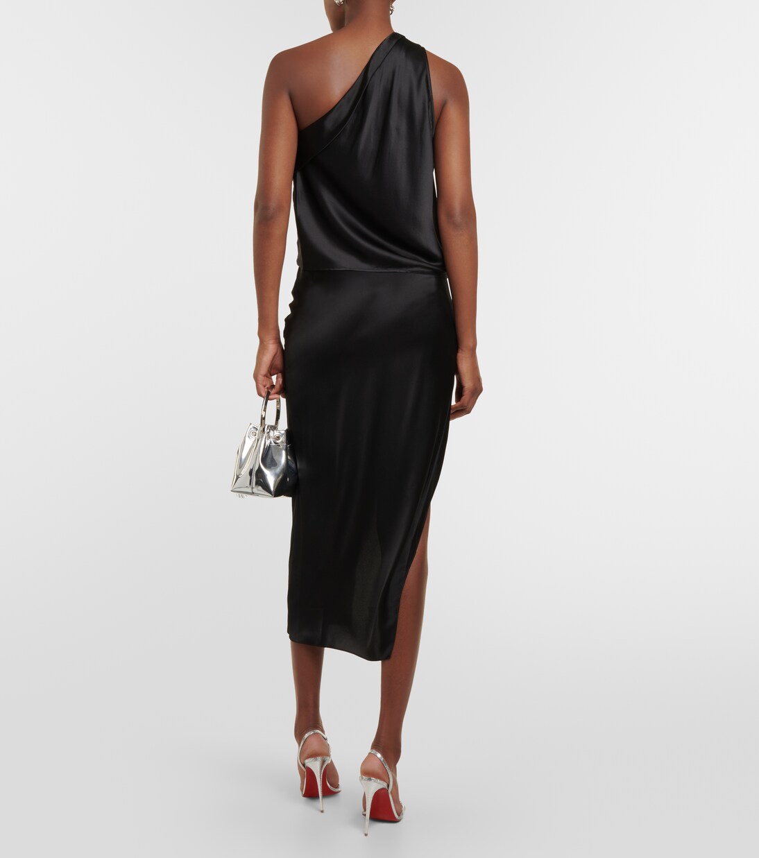 One-Shoulder-Top aus Seidensatin | The Sei