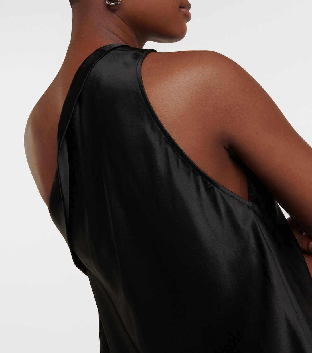 One-Shoulder-Top aus Seidensatin | The Sei