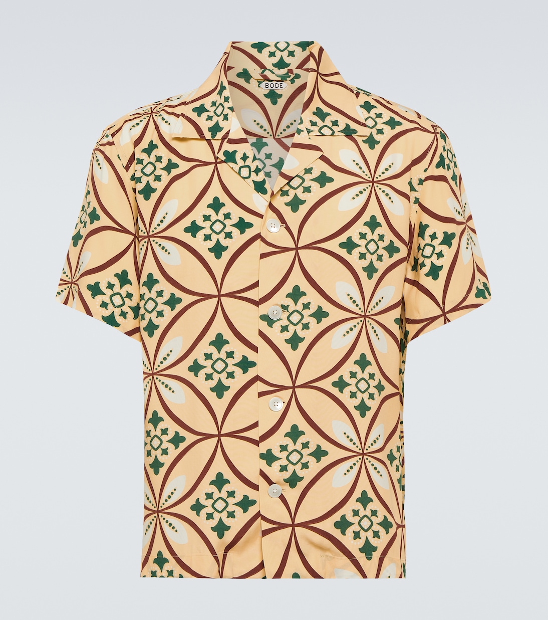 Greer printed bowling shirt | Bode