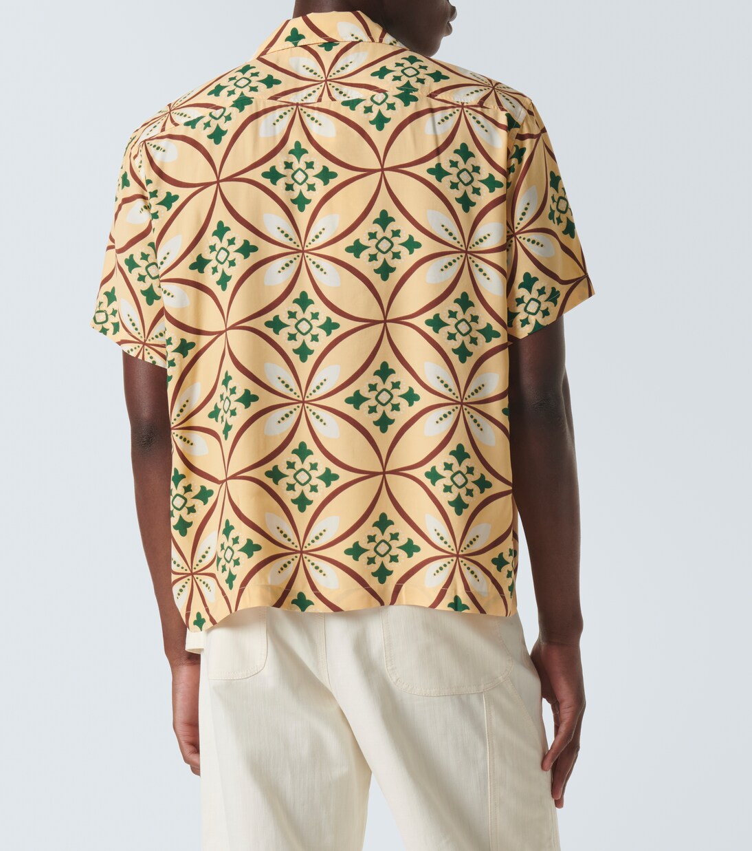 Greer printed bowling shirt | Bode