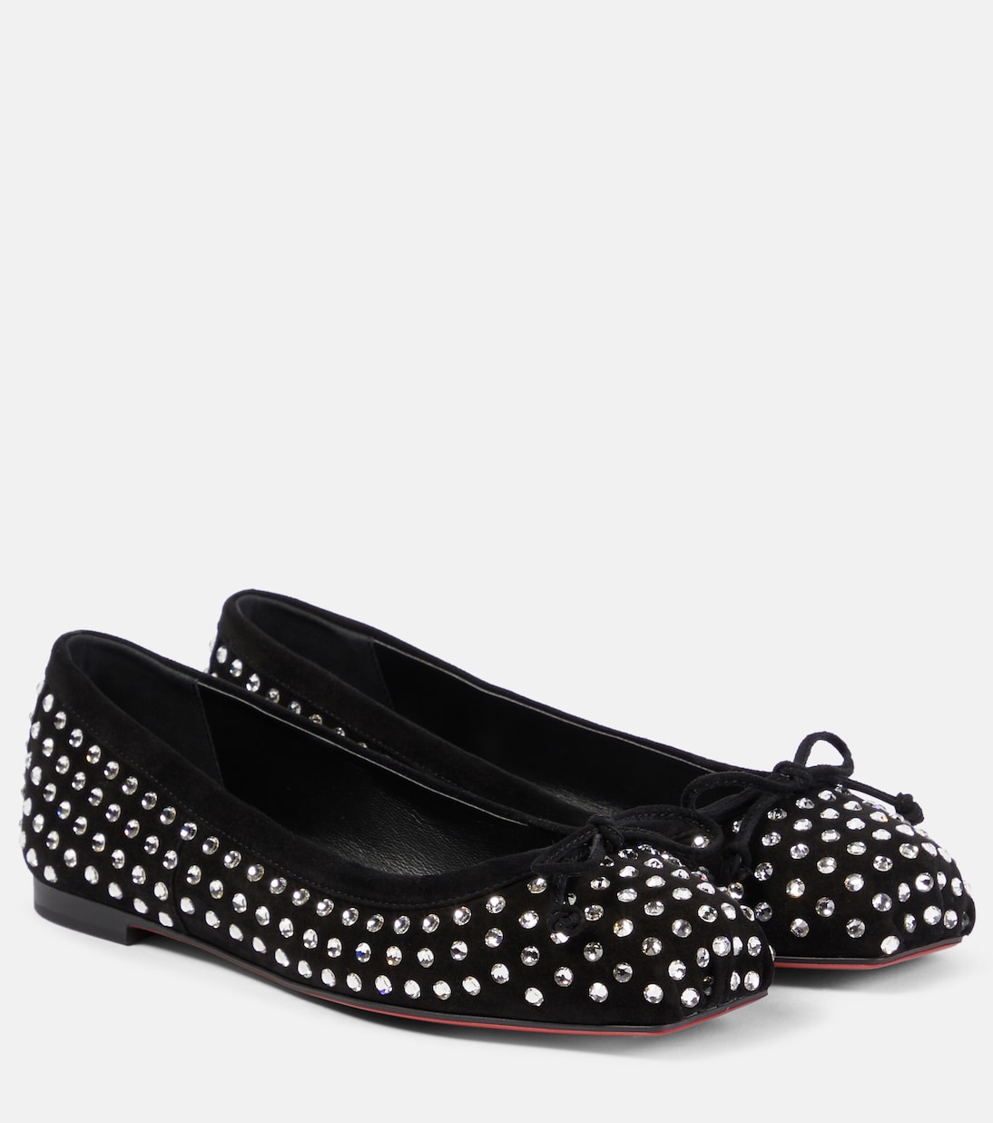 Mamadrague embellished suede ballet flats | Christian Louboutin