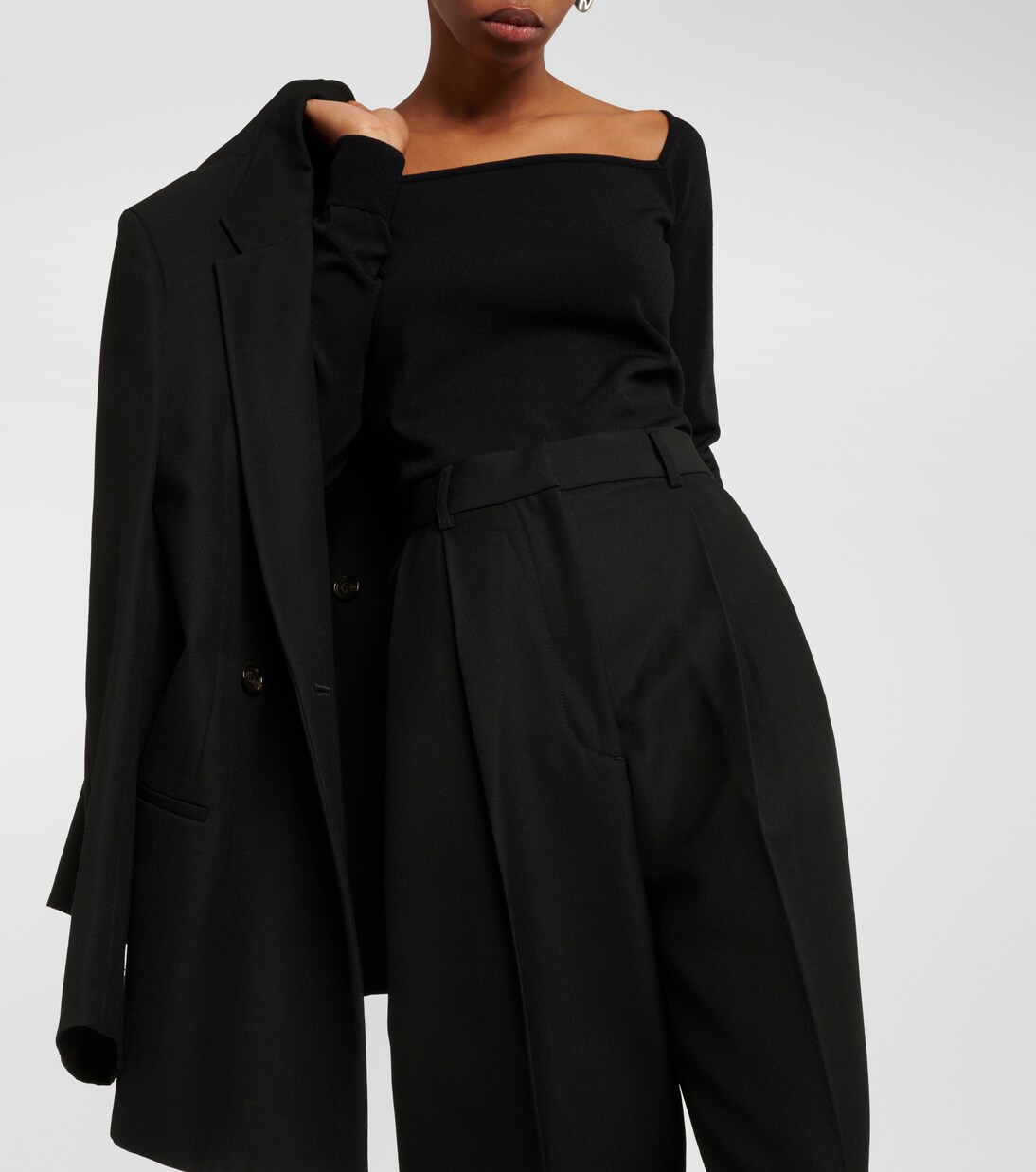 High-Rise Cropped-Hose | Toteme