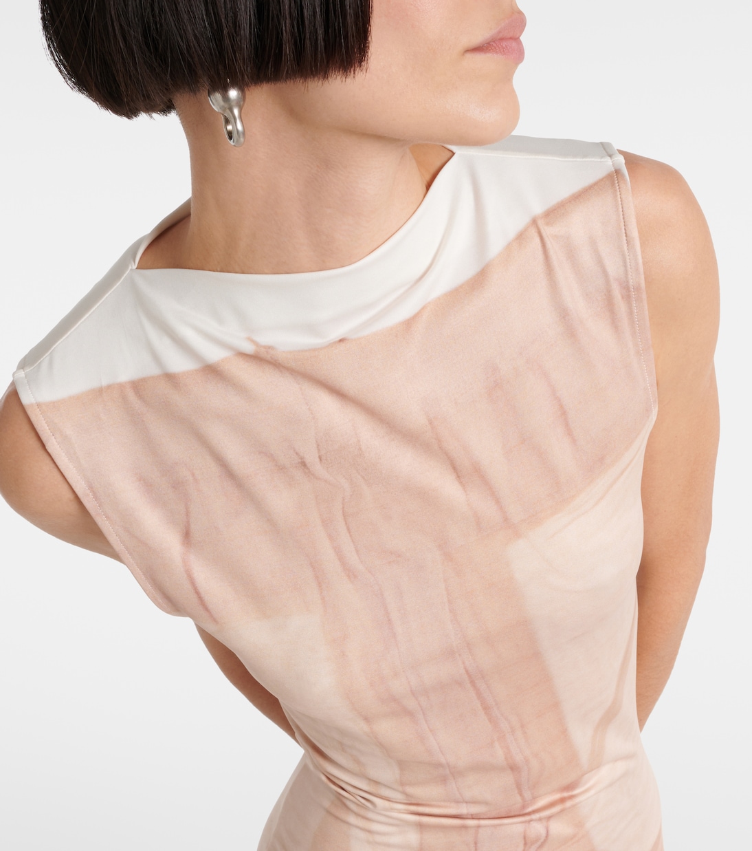 x Katerina Jebb – Robe longue imprimée | Acne Studios