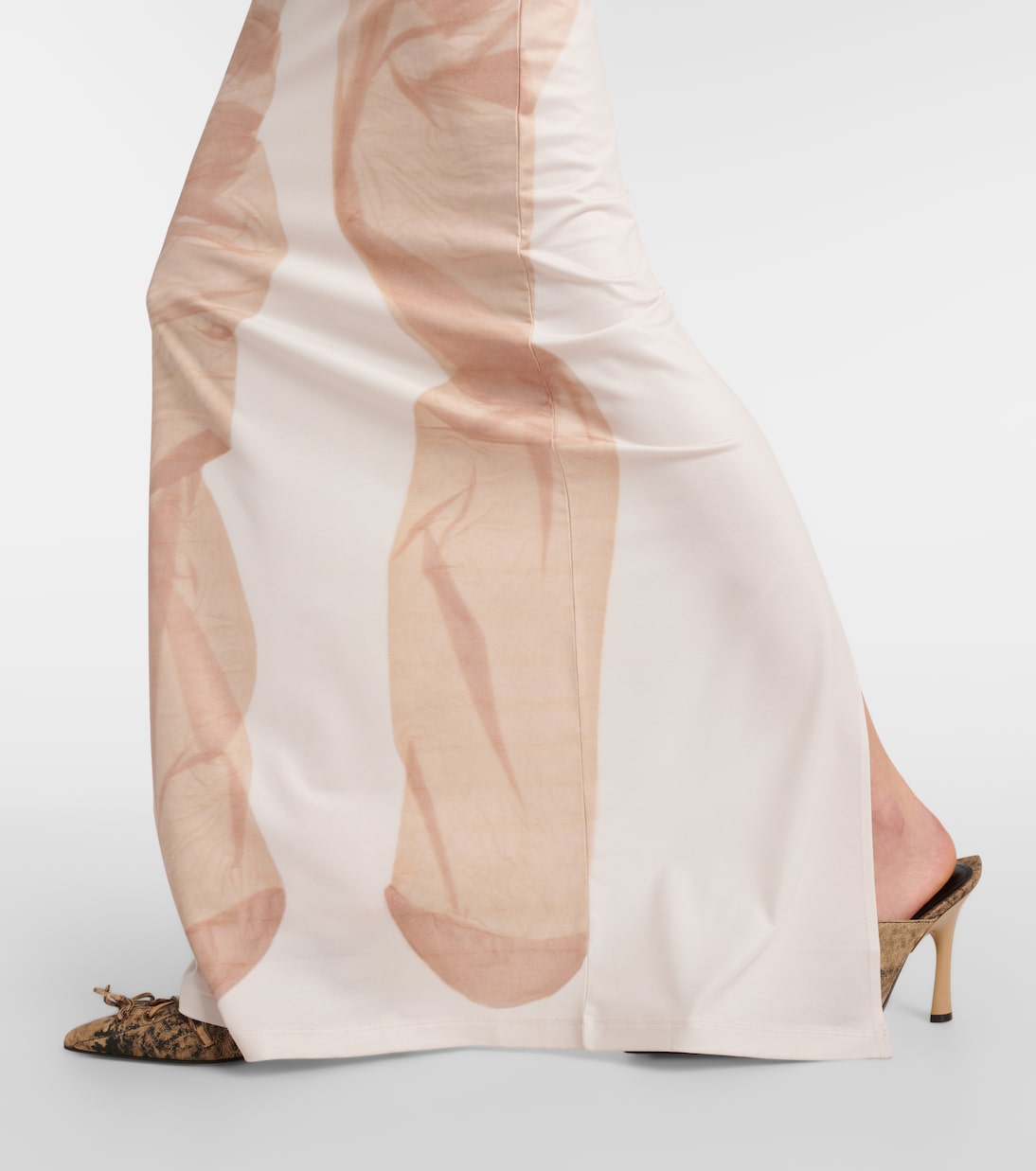 x Katerina Jebb – Robe longue imprimée | Acne Studios