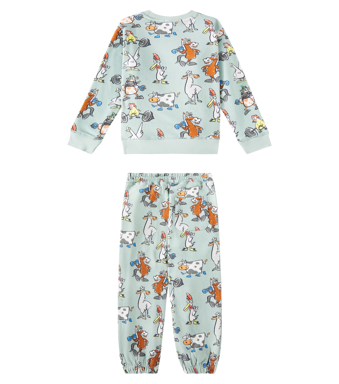 Printed cotton sweatshirt and sweatpants set | Stella McCartney Kids