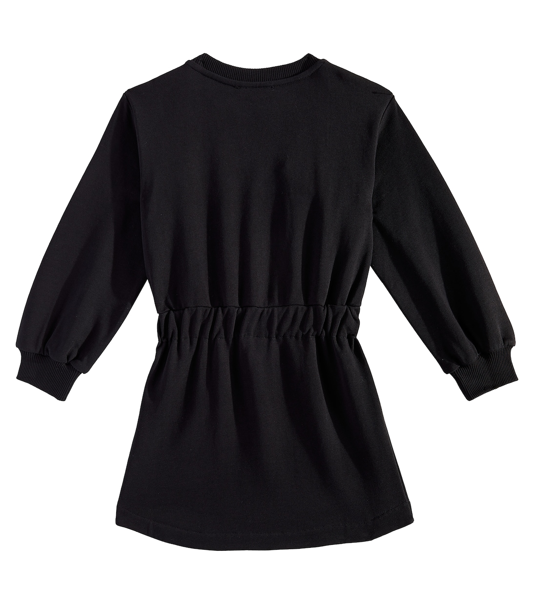 Robe sweat-shirt en coton à logo | Balmain Kids