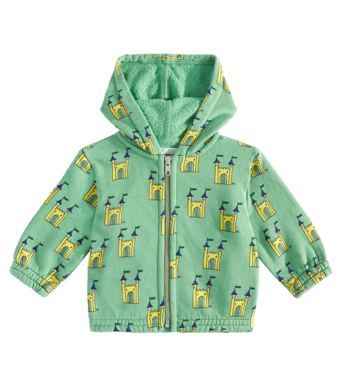 Baby printed cotton zip-up hoodie | Bobo Choses