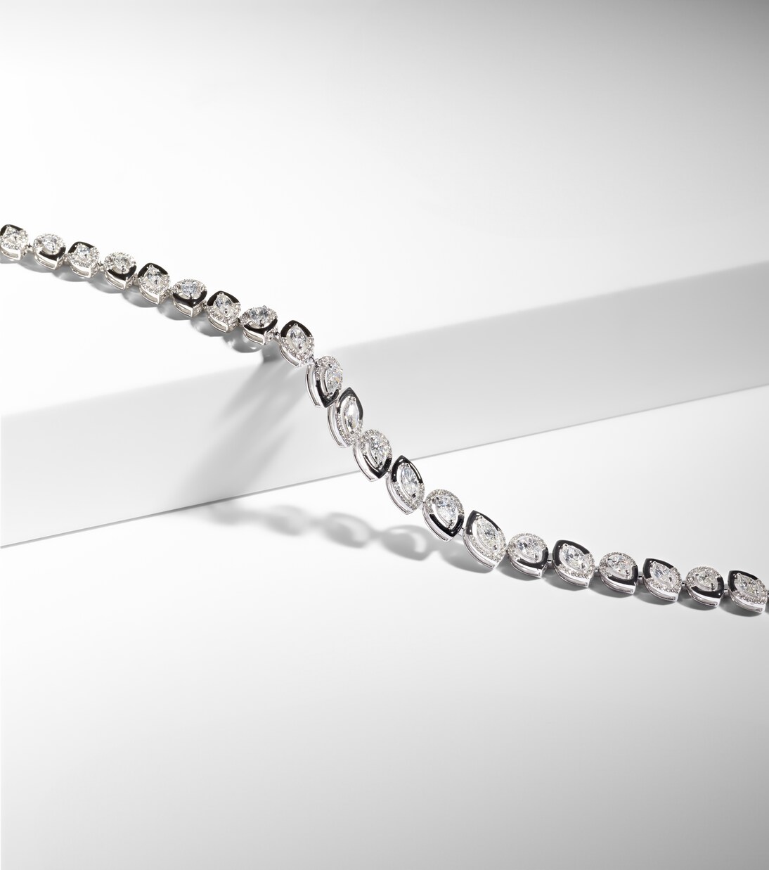 Choker Autumn en or blanc 18 ct et diamants | Kamyen
