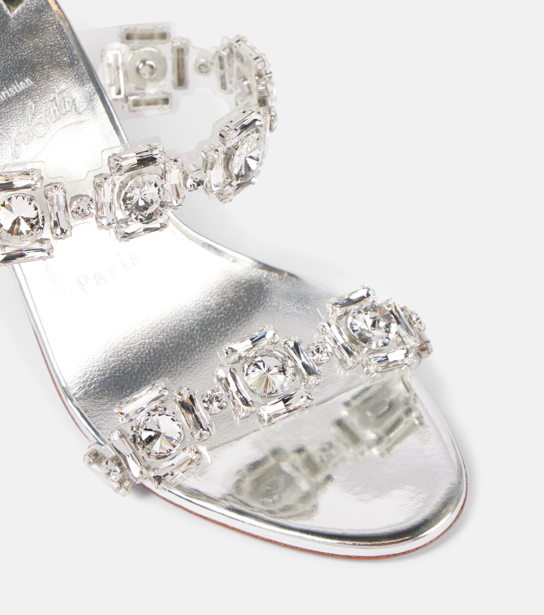 Just Jewel 85 embellished PVC mules | Christian Louboutin