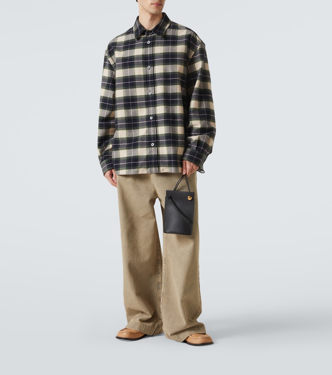 Pebble Dice Pocket leather shoulder bag  | Loewe