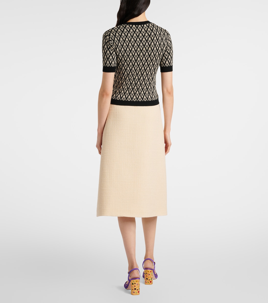 Toute La V virgin wool sweater | Valentino