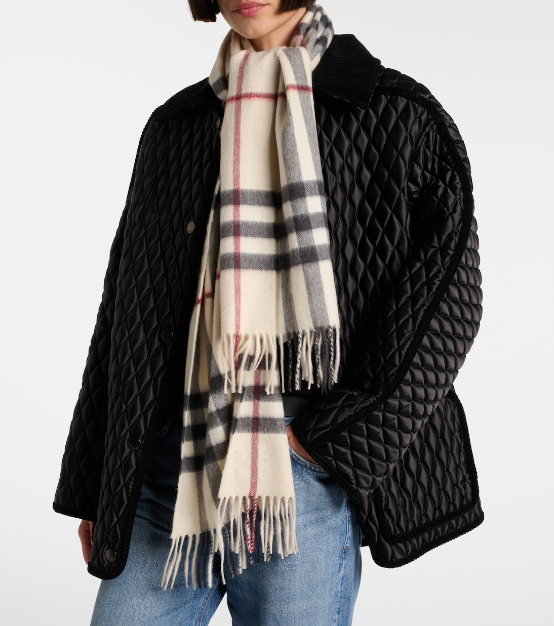 Giant Check cashmere scarf | Burberry